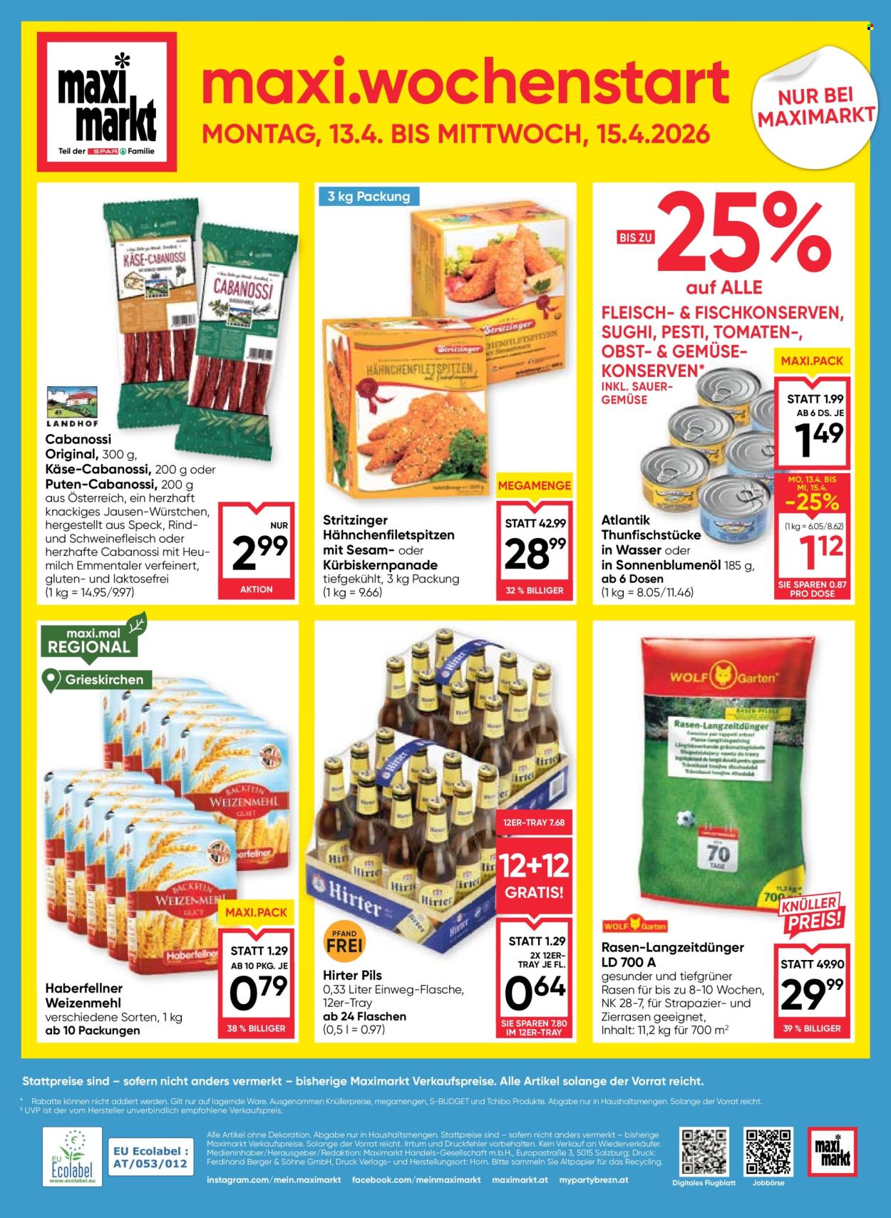 Angebote Maximarkt - 9.4.2026 - 15.4.2026. Seite 24