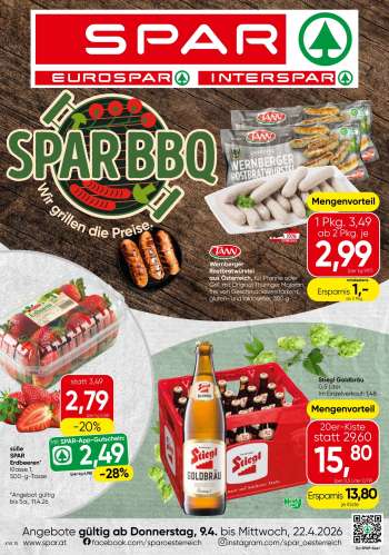 Angebote INTERSPAR - 9.4.2026 - 22.4.2026.