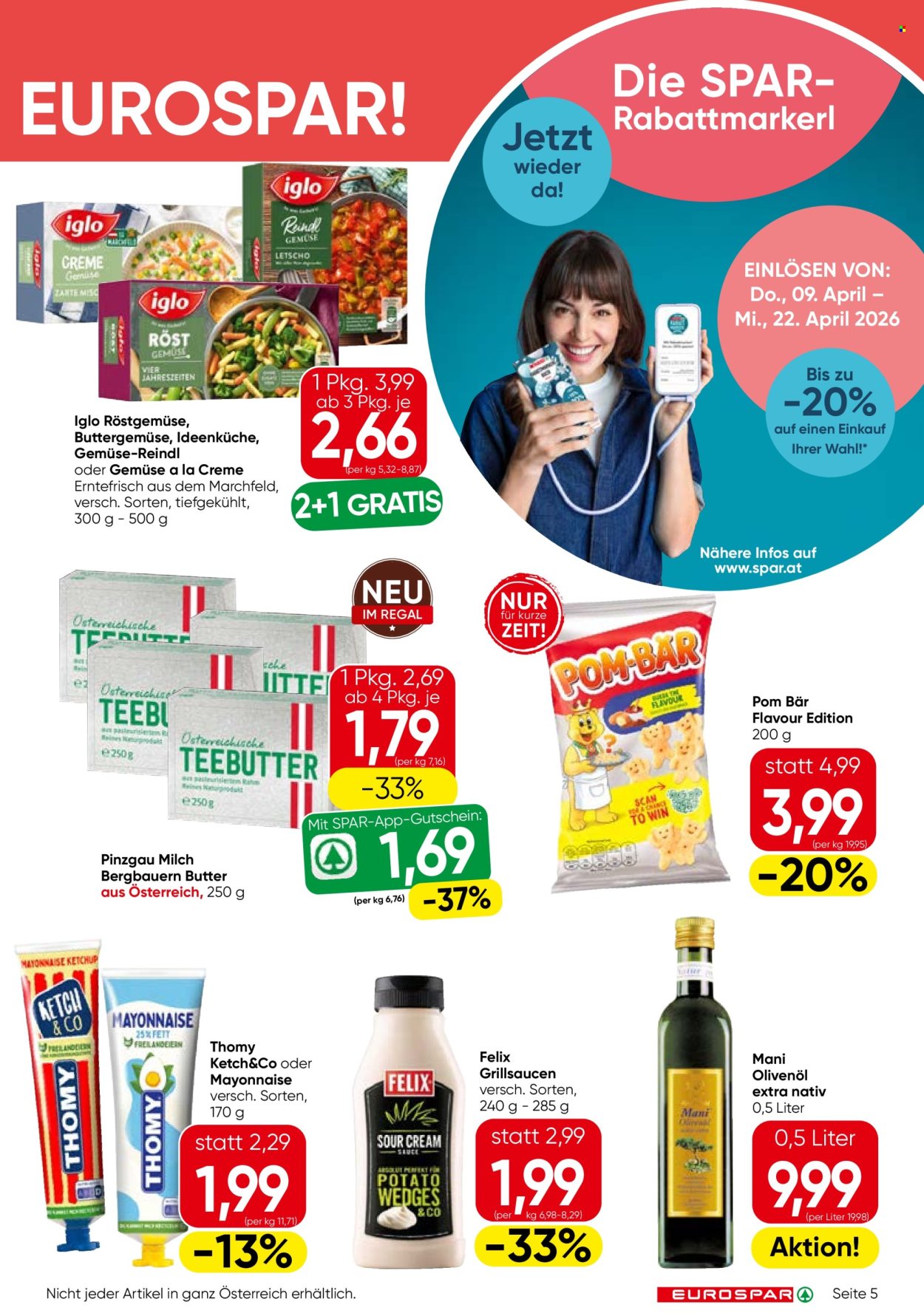 Angebote EUROSPAR - 9.4.2026 - 22.4.2026. Seite 5