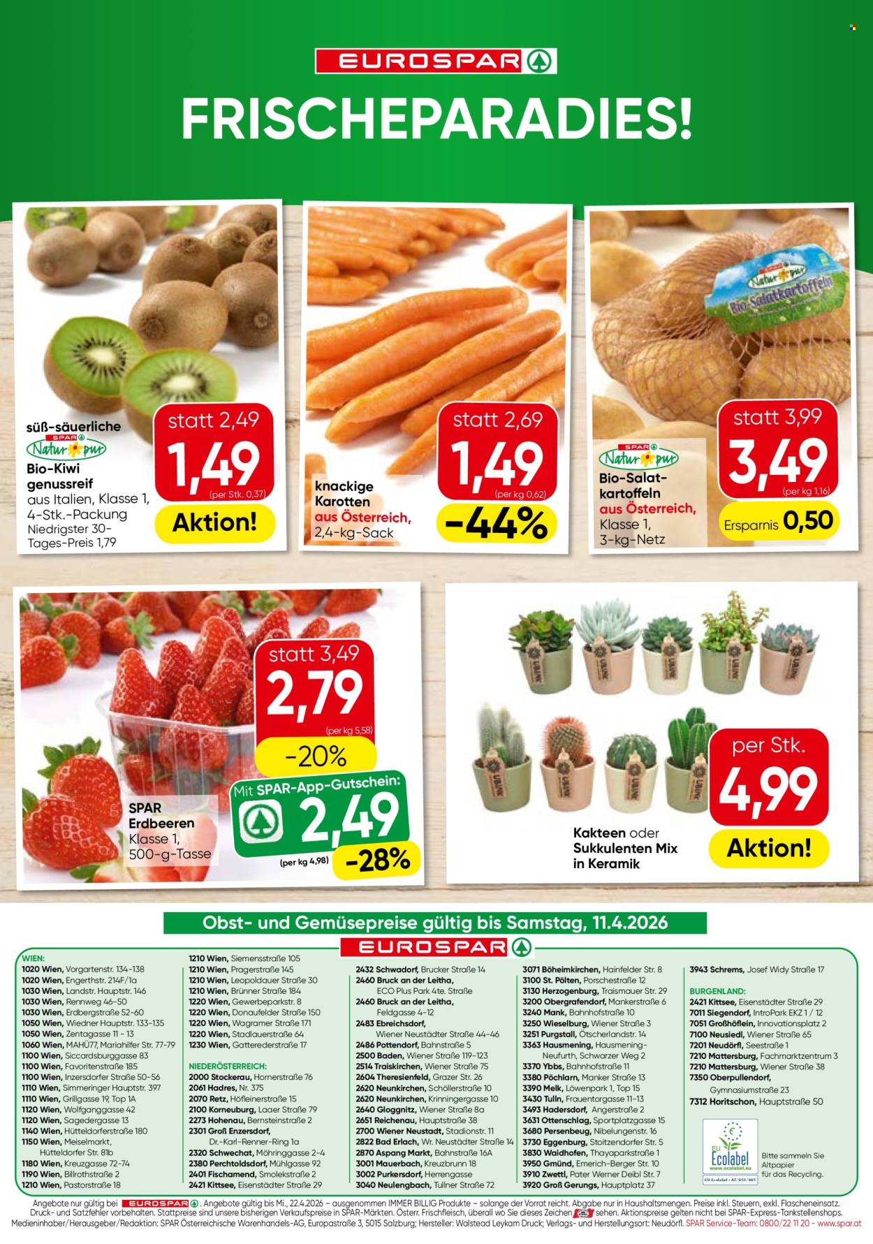Angebote EUROSPAR - 9.4.2026 - 22.4.2026. Seite 16