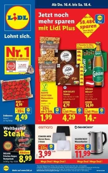 Angebote Lidl - 16.4.2026 - 22.4.2026.