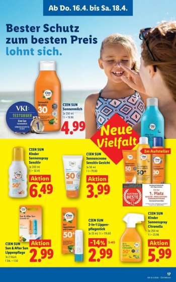 thumbnail - CIEN SUN Sonnencreme Sensitiv Gesicht