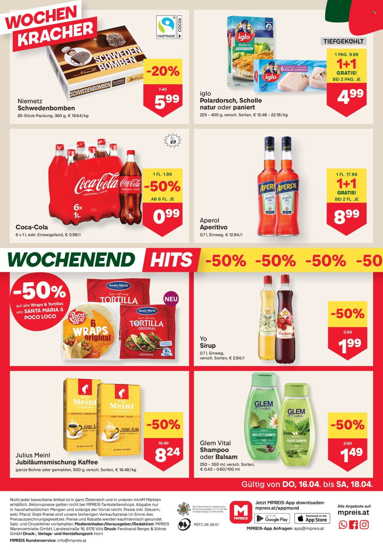 Angebote MPREIS - 16.4.2026 - 22.4.2026. Seite 12