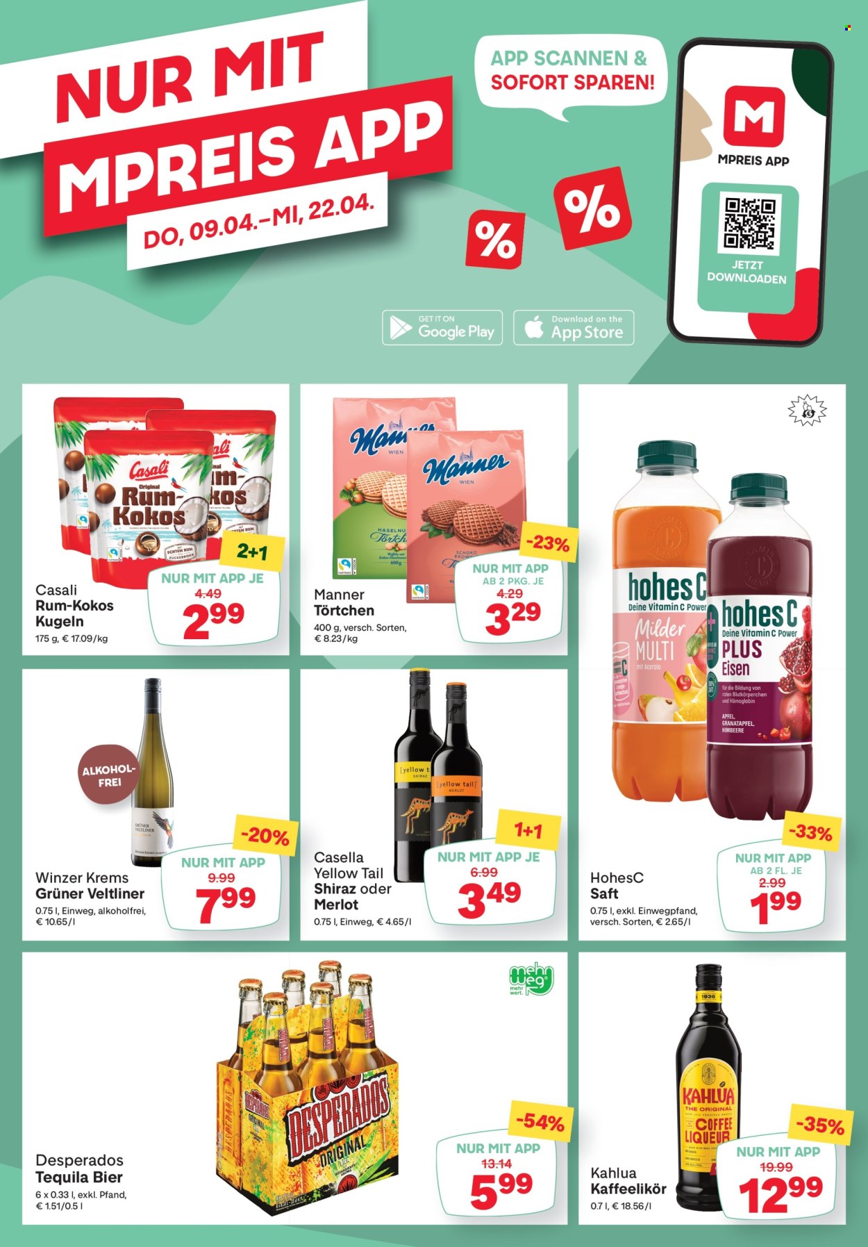 Angebote MPREIS - 16.4.2026 - 22.4.2026. Seite 14