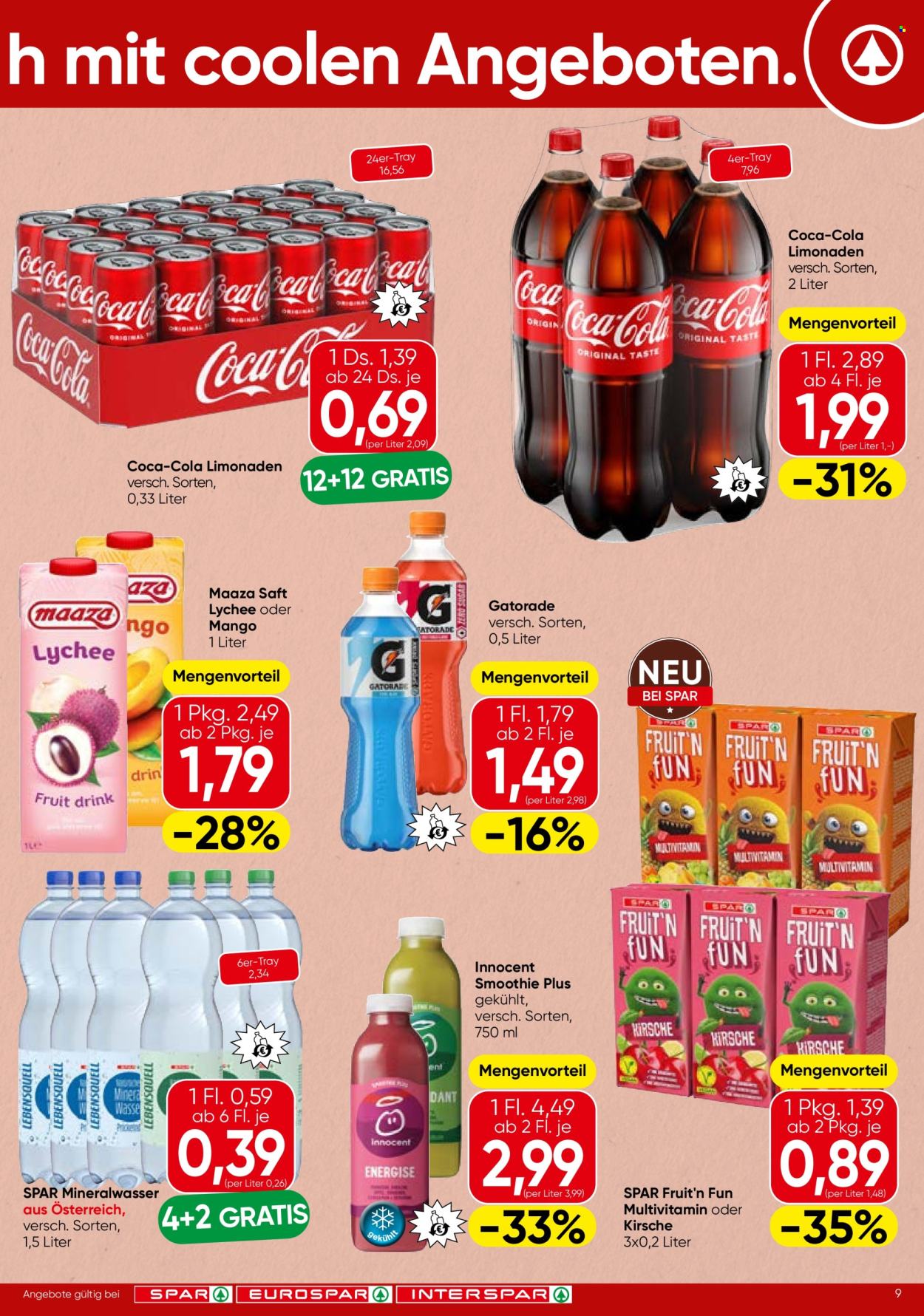 Angebote SPAR - 16.4.2026 - 22.4.2026. Seite 9