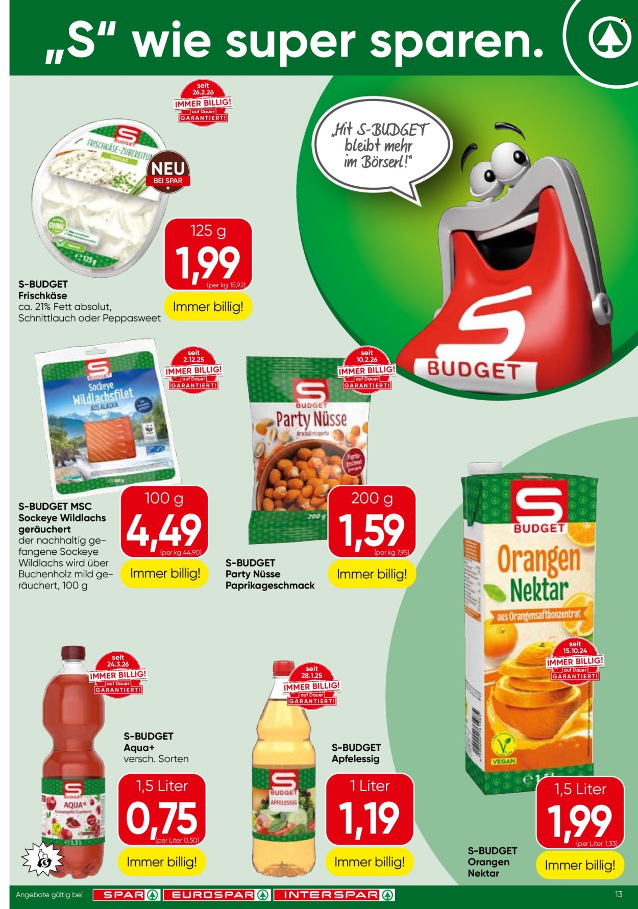 Angebote SPAR - 16.4.2026 - 22.4.2026. Seite 13