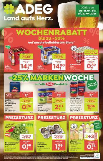 Angebote ADEG - 16.4.2026 - 22.4.2026.