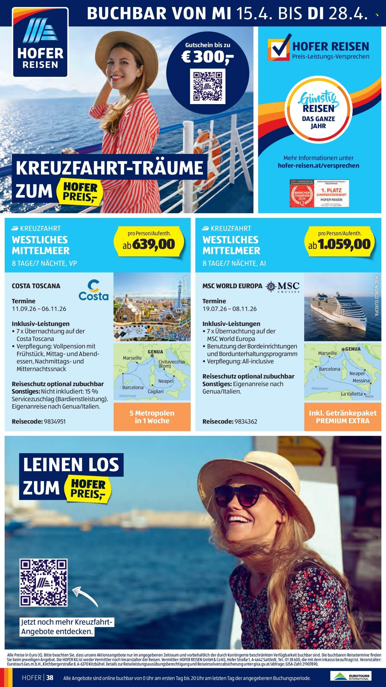 Angebote Hofer - 17.4.2026 - 23.4.2026. Seite 42