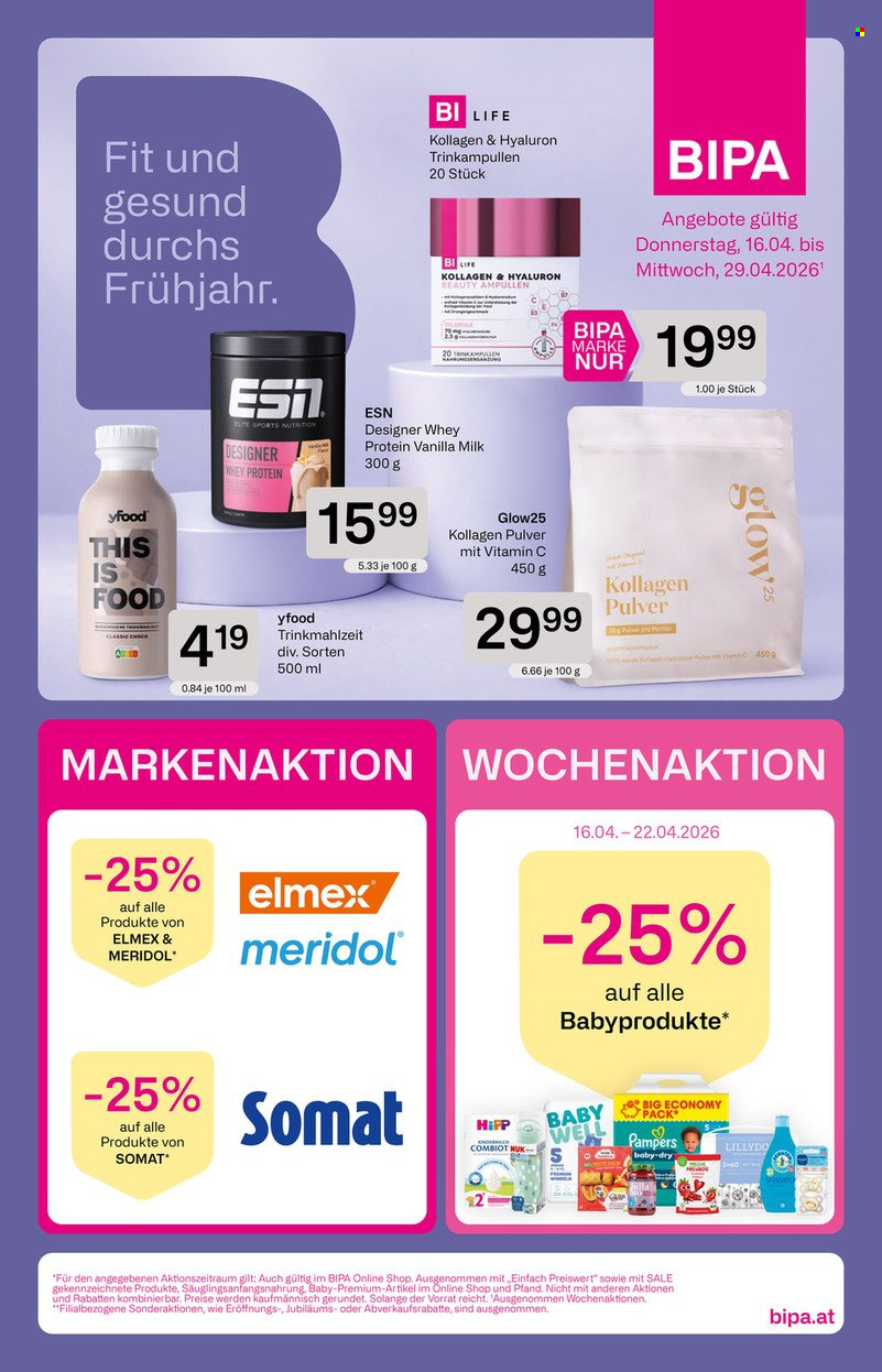 Angebote Bipa - 16.4.2026 - 29.4.2026. Seite 1