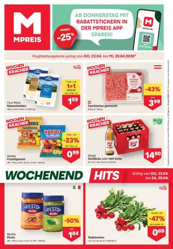 Angebote MPREIS - 23.4.2026 - 29.4.2026.