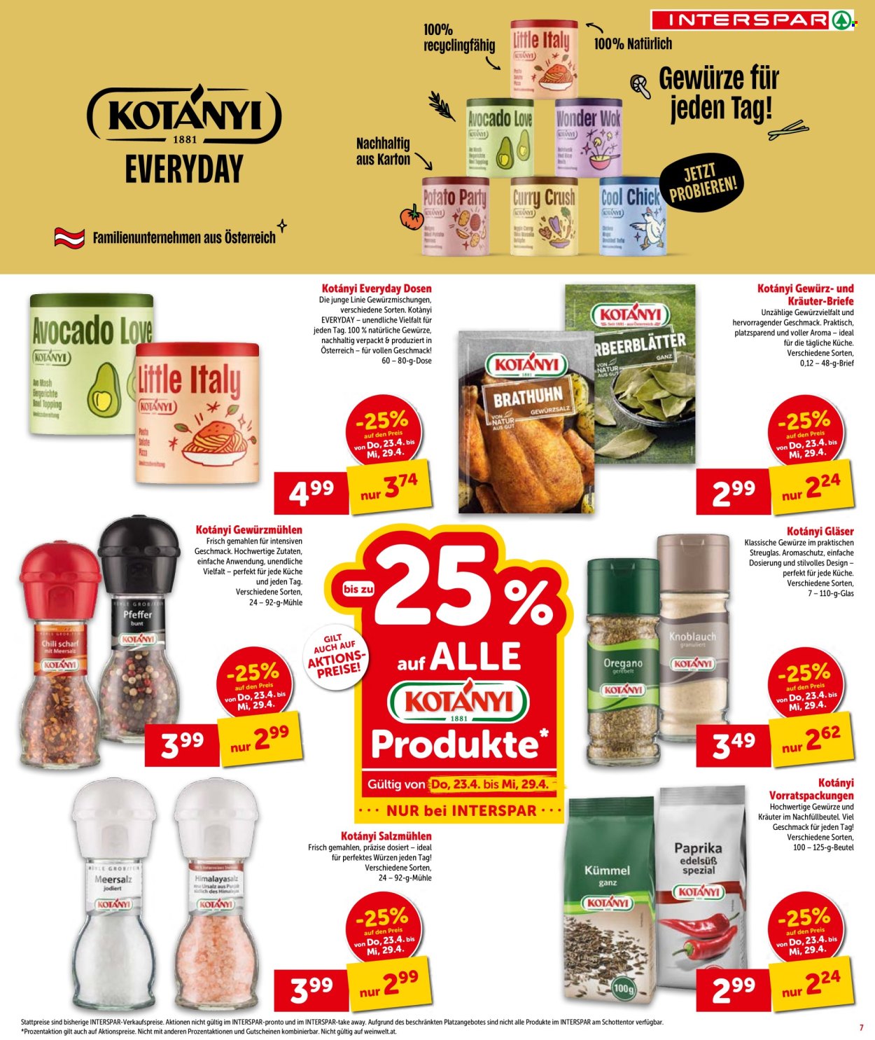 Angebote INTERSPAR - 23.4.2026 - 6.5.2026. Seite 7