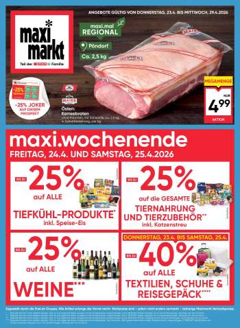 Angebote Maximarkt - 23.4.2026 - 29.4.2026.