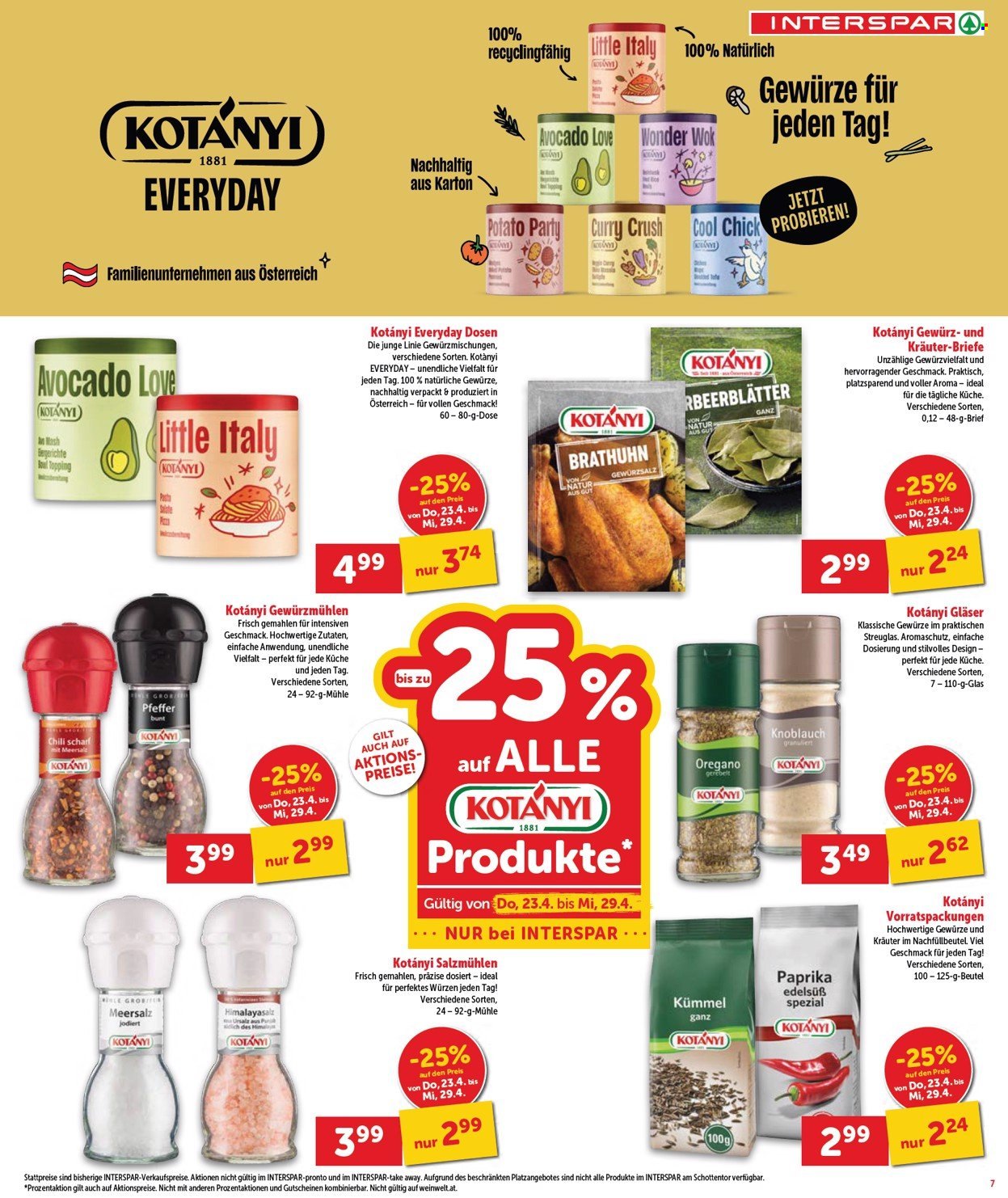 Angebote INTERSPAR - 24.4.2026 - 6.5.2026. Seite 7