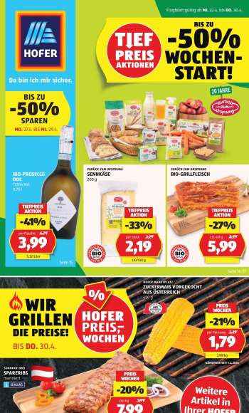 Angebote Hofer - 22.4.2026 - 30.4.2026.