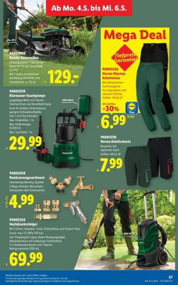 thumbnail - PARKSIDE Herren Arbeitsshorts