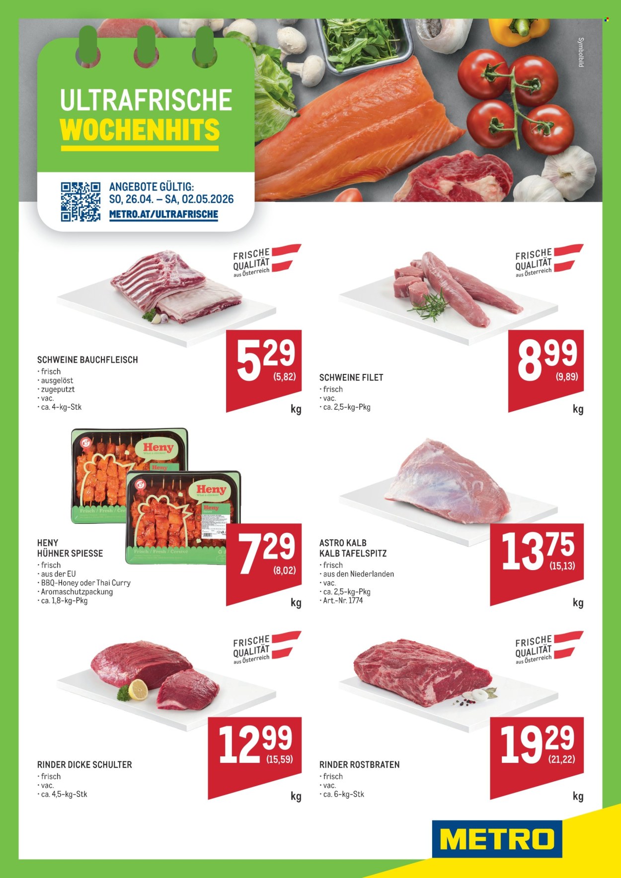 Angebote Metro - 26.4.2026 - 2.5.2026. Seite 1