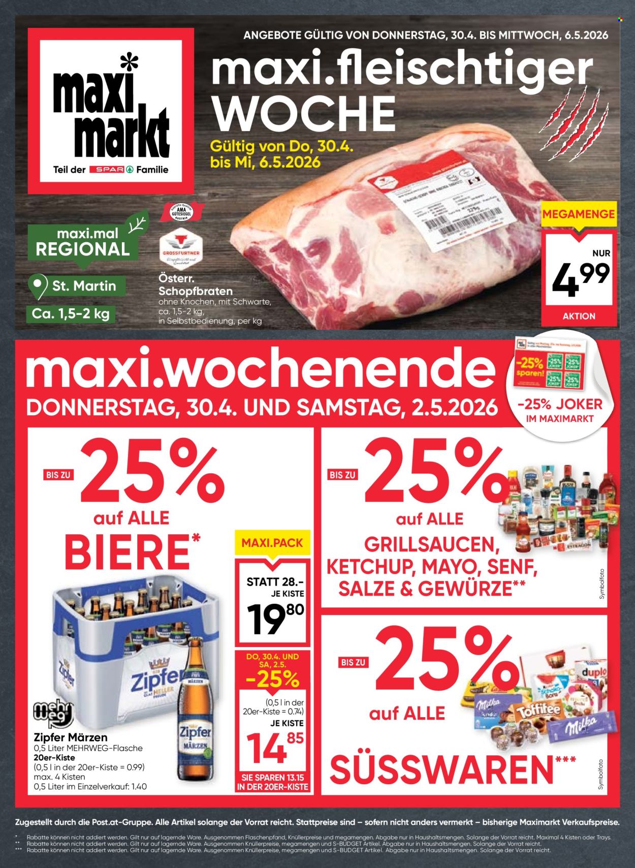 Angebote Maximarkt - 30.4.2026 - 6.5.2026. Seite 1