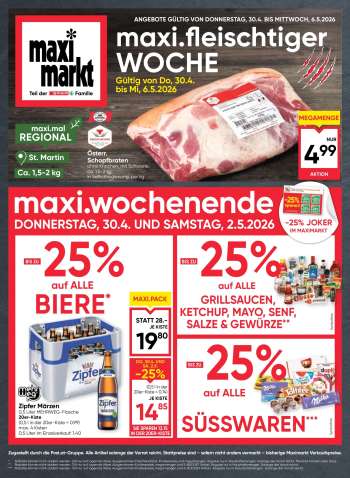 Angebote Maximarkt - 30.4.2026 - 6.5.2026.