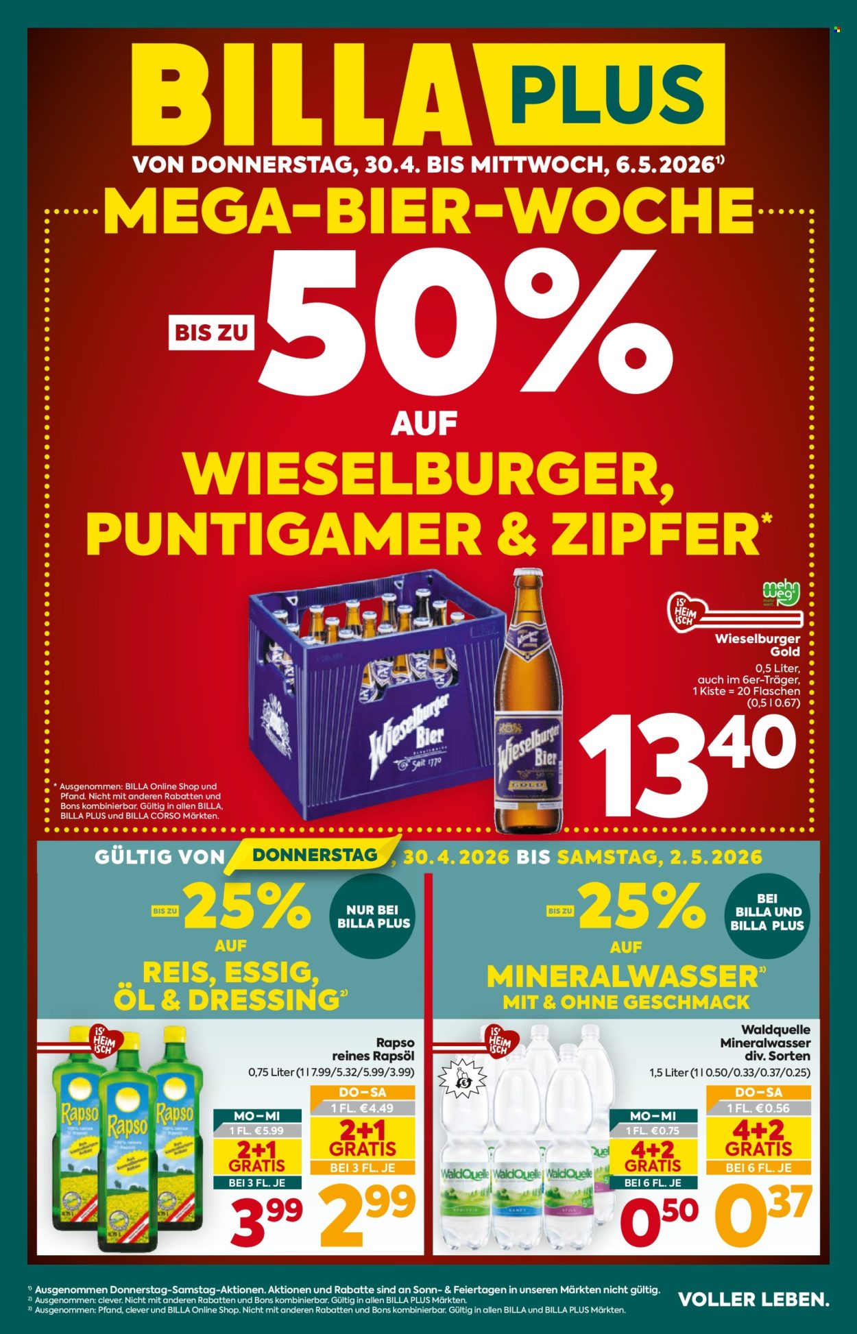 Angebote Billa Plus - 30.4.2026 - 6.5.2026. Seite 1