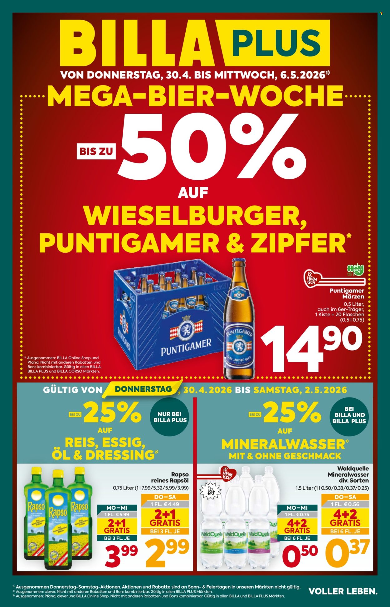 Angebote Billa Plus - 30.4.2026 - 6.5.2026. Seite 1