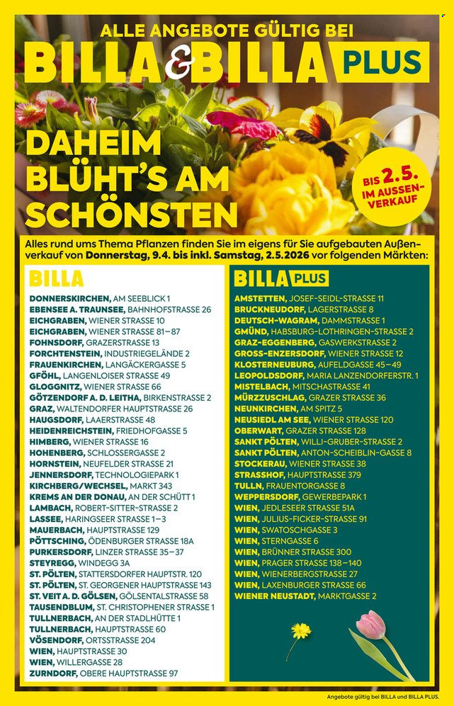Angebote Billa - 9.4.2026 - 2.5.2026. Seite 1