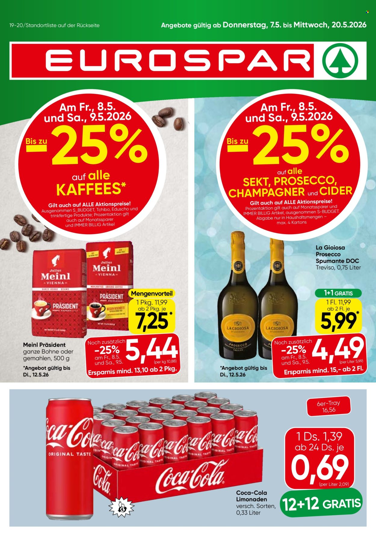 Angebote EUROSPAR - 7.5.2026 - 20.5.2026. Seite 1