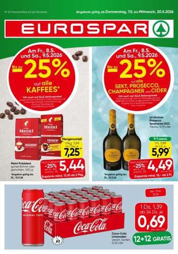 Angebote EUROSPAR - 7.5.2026 - 20.5.2026.