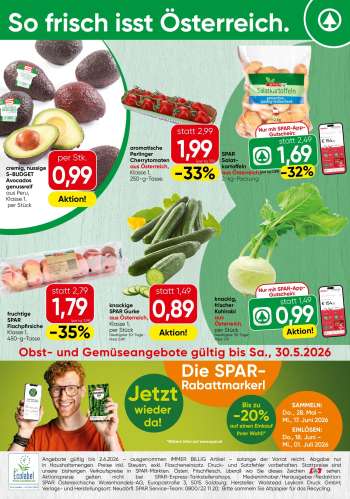 Angebote SPAR - 26.5.2026 - 30.5.2026.