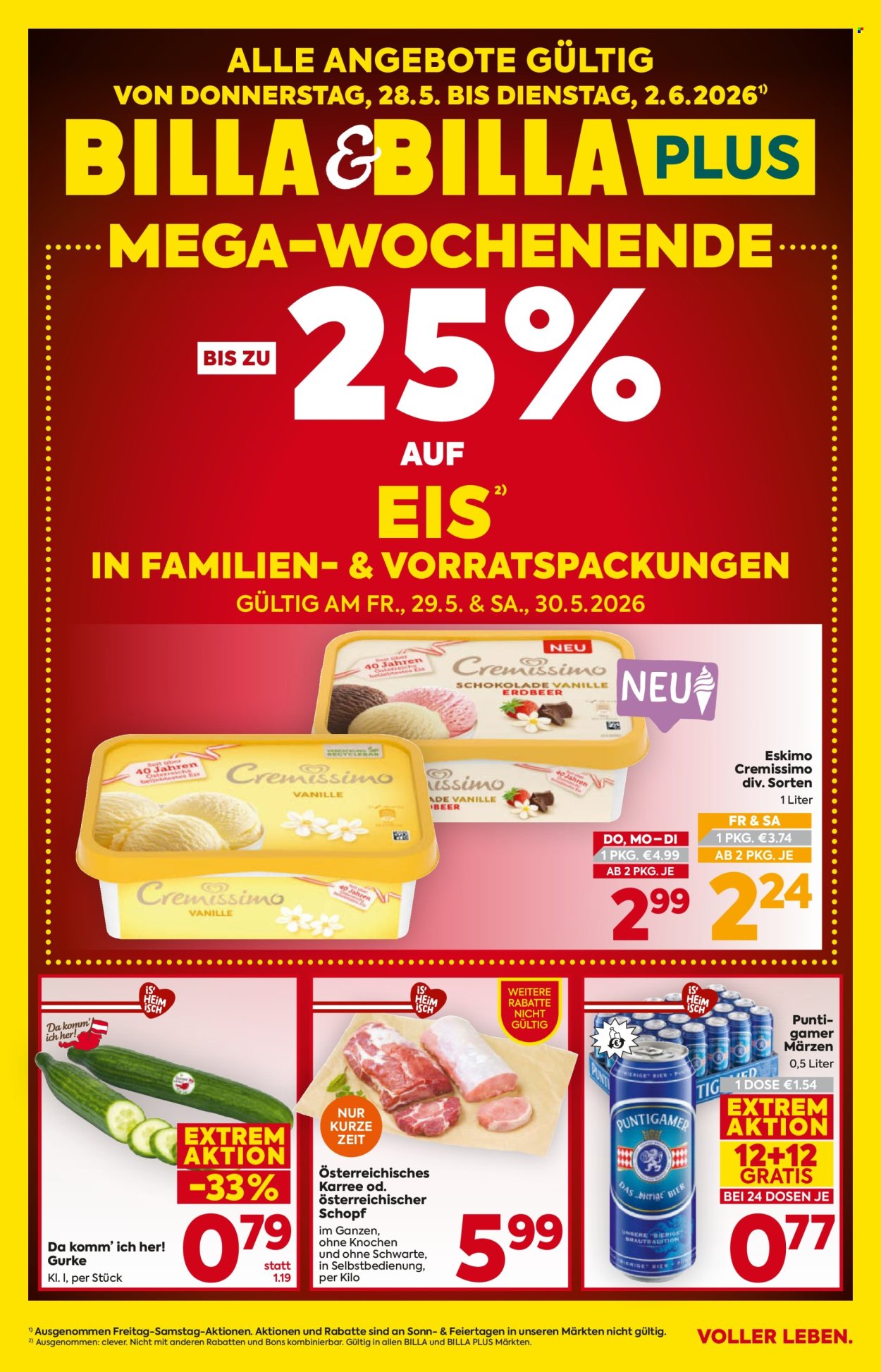 Angebote Billa - 28.5.2026 - 2.6.2026. Seite 1