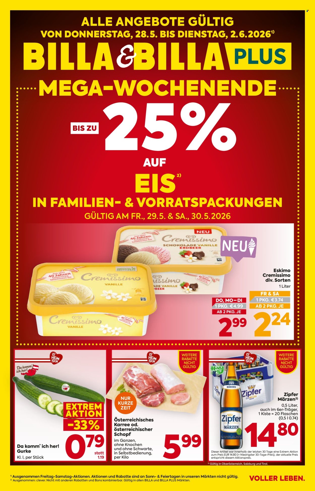 Angebote Billa - 28.5.2026 - 2.6.2026. Seite 1