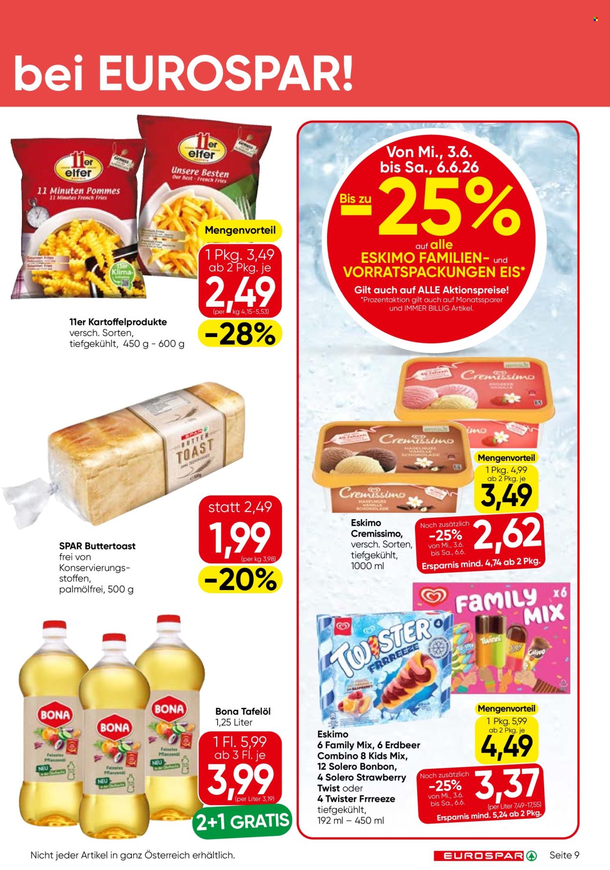 Angebote EUROSPAR - 3.6.2026 - 17.6.2026. Seite 9
