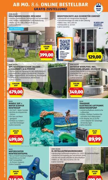 thumbnail - OUTDOOR WHIRLPOOL INKL. ABDECKUNG SPLASH - Ø 208 CM