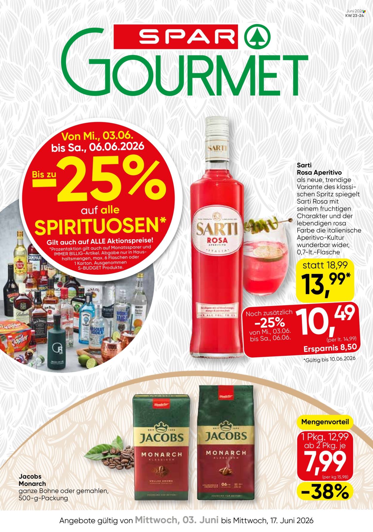 Angebote SPAR - 3.6.2026 - 17.6.2026. Seite 1