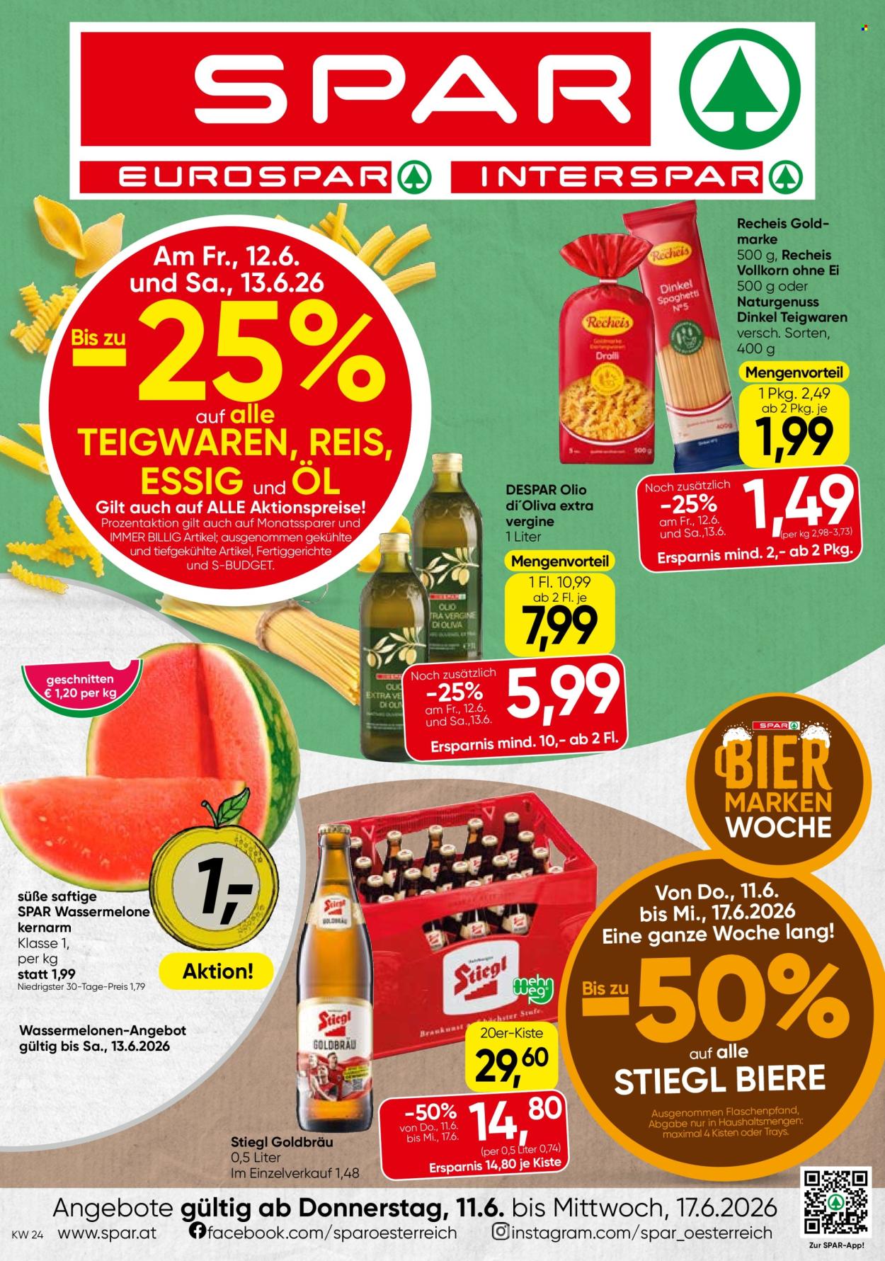 Angebote SPAR - 11.6.2026 - 17.6.2026. Seite 1