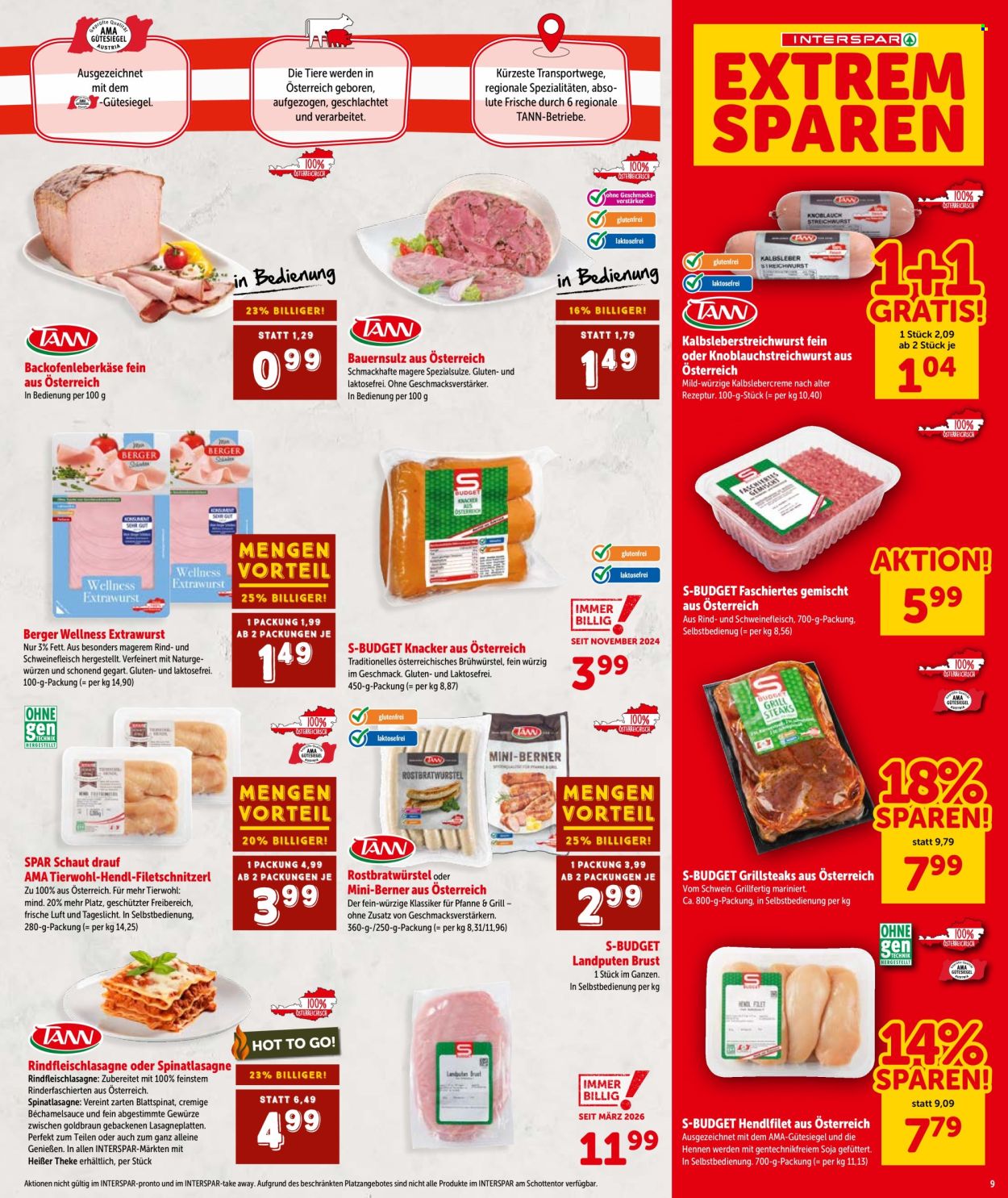 Angebote INTERSPAR - 18.6.2026 - 30.6.2026. Seite 9