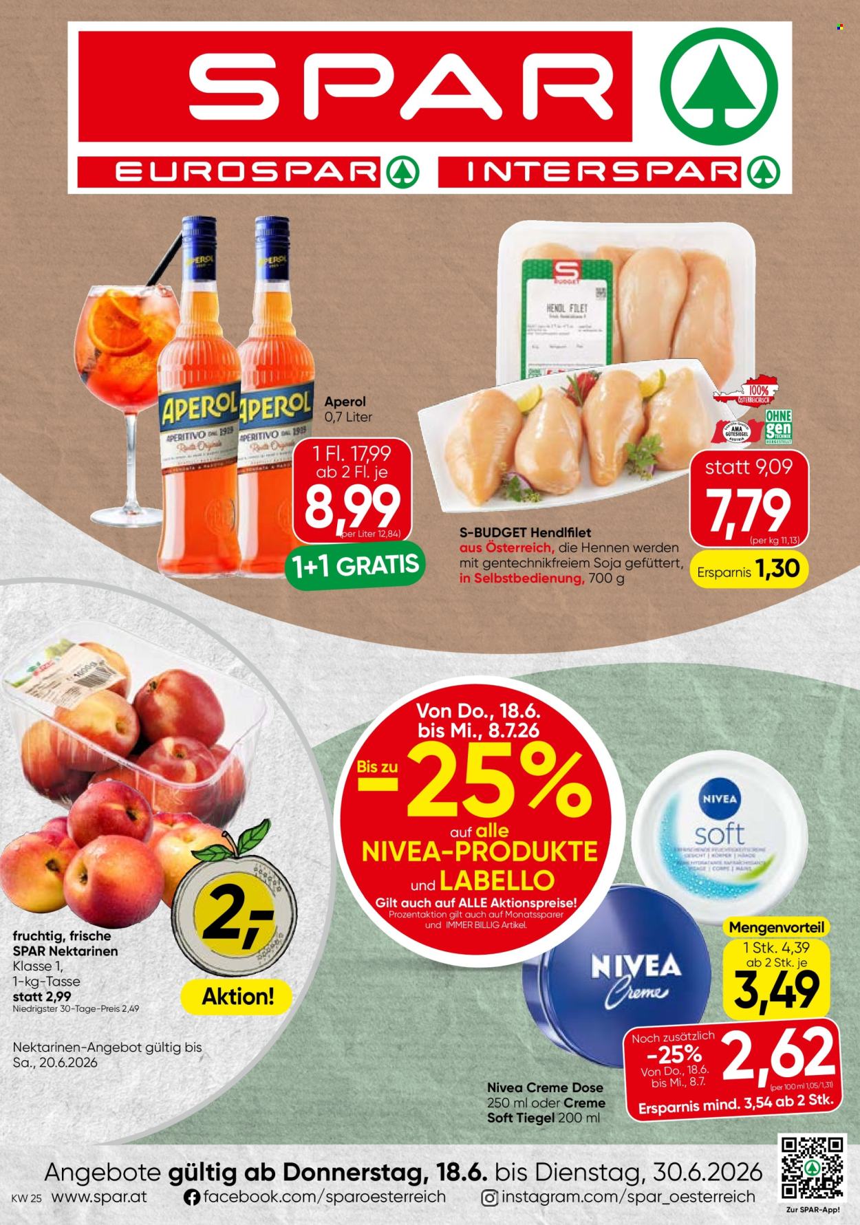 Angebote SPAR - 18.6.2026 - 30.6.2026. Seite 1