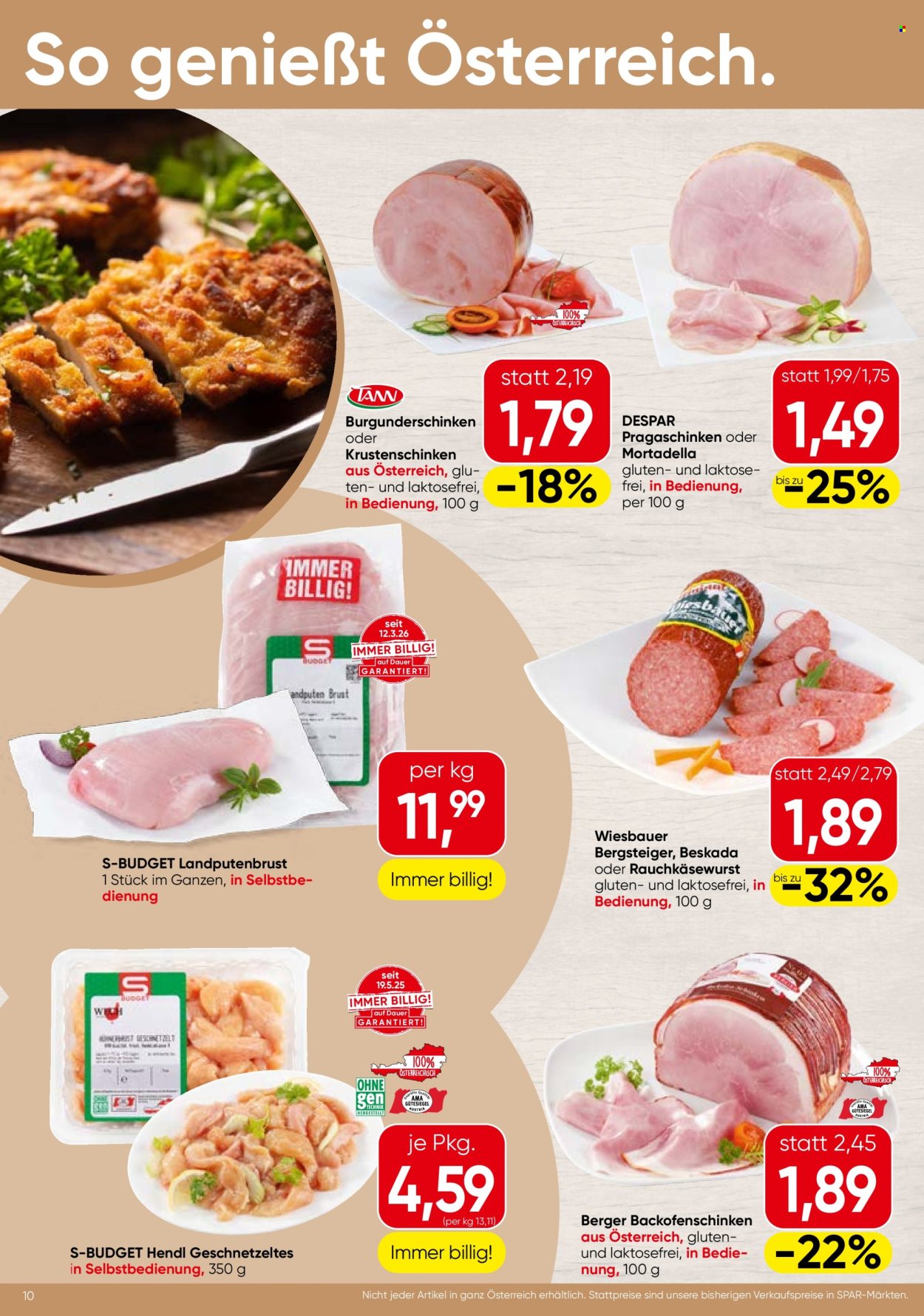 Angebote SPAR - 18.6.2026 - 30.6.2026. Seite 10