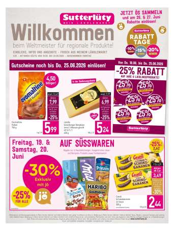 Angebote Sutterlüty - 18.6.2026 - 24.6.2026.