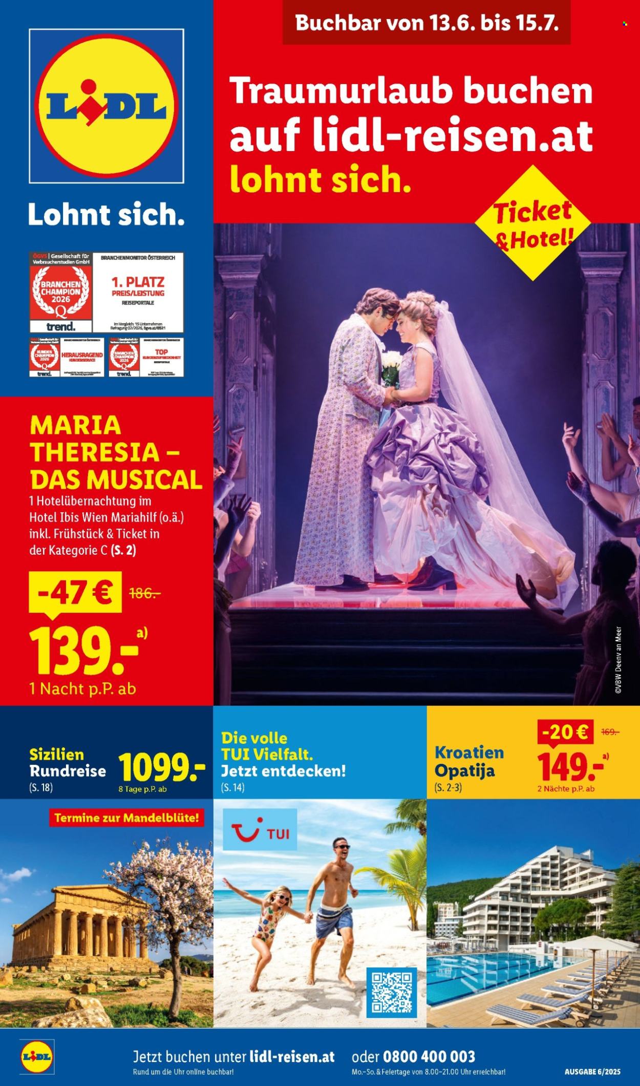 Angebote Lidl - 13.6.2026 - 15.7.2026. Seite 1