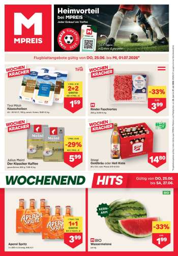 Angebote MPREIS - 25.6.2026 - 1.7.2026.