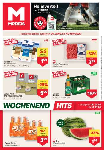 Angebote MPREIS - 25.6.2026 - 1.7.2026.