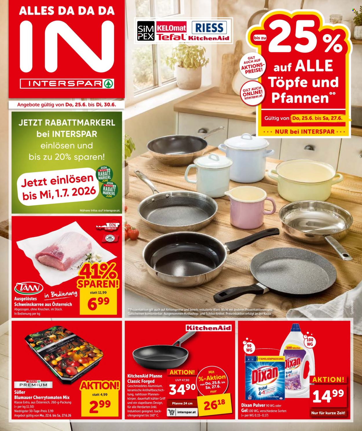 Angebote INTERSPAR - 25.6.2026 - 30.6.2026. Seite 1