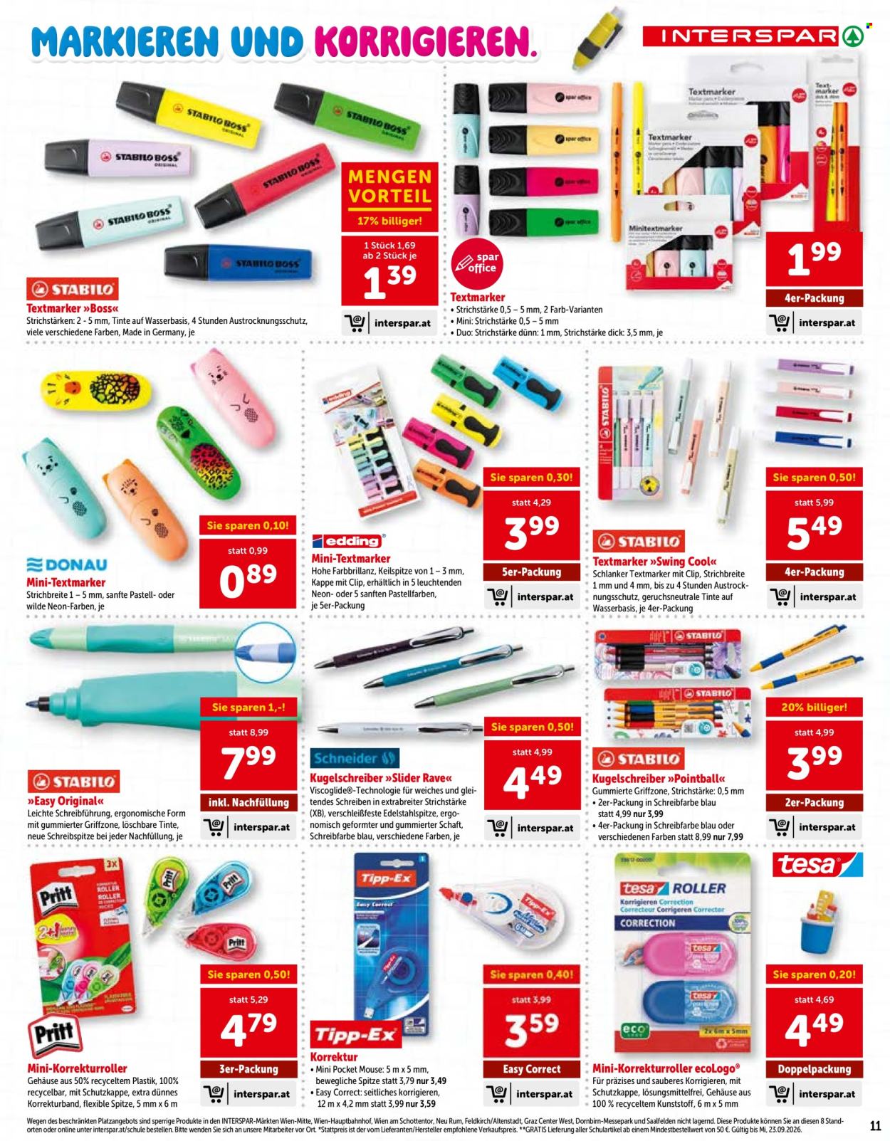 Angebote INTERSPAR - 25.6.2026 - 23.9.2026. Seite 11