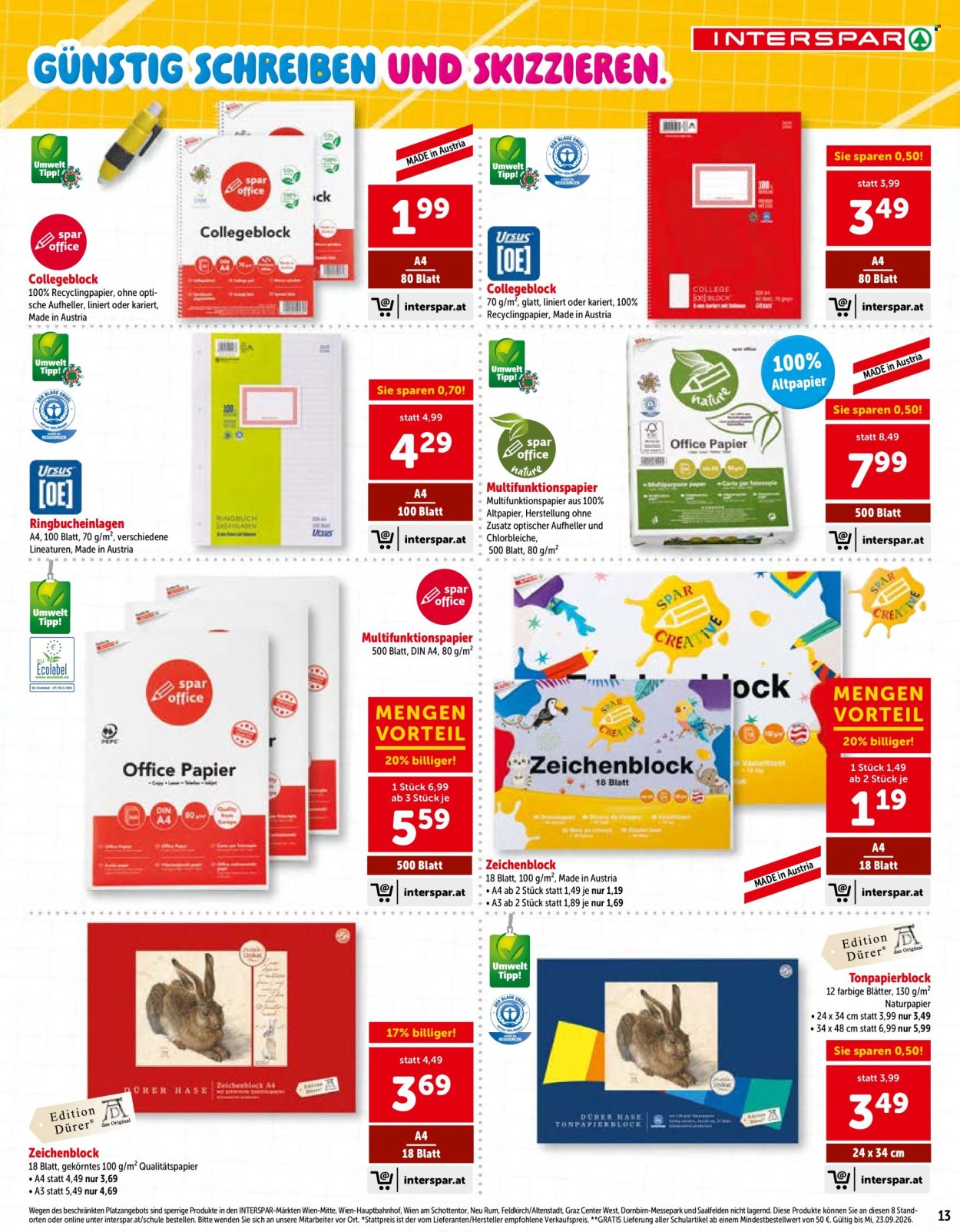 Angebote INTERSPAR - 25.6.2026 - 23.9.2026. Seite 13