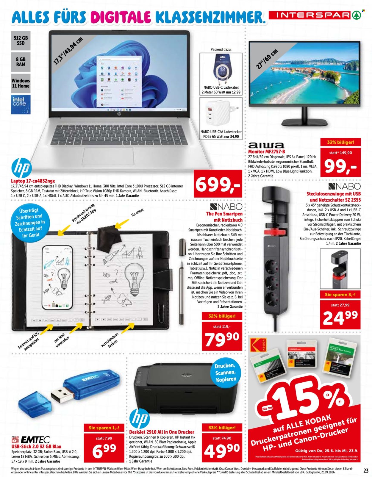 Angebote INTERSPAR - 25.6.2026 - 23.9.2026. Seite 23