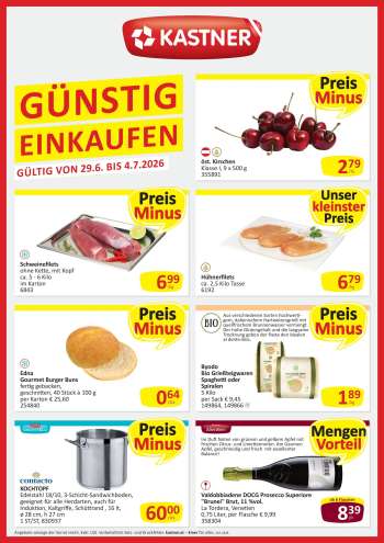 Angebote KASTNER - 29.6.2026 - 4.7.2026.