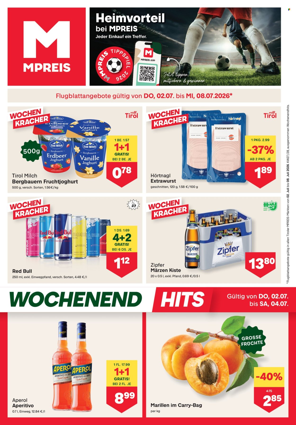 Angebote MPREIS - 2.7.2026 - 8.7.2026. Seite 1