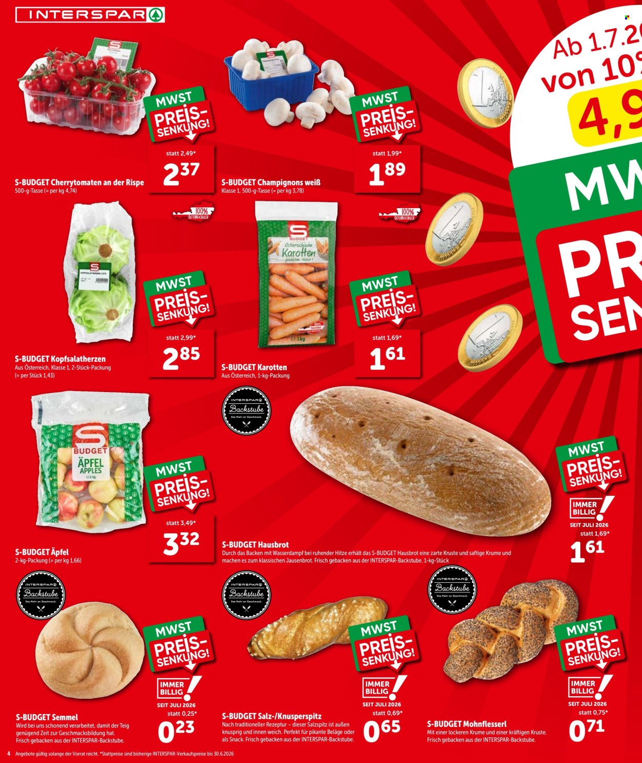 Angebote INTERSPAR - 1.7.2026 - 15.7.2026. Seite 4