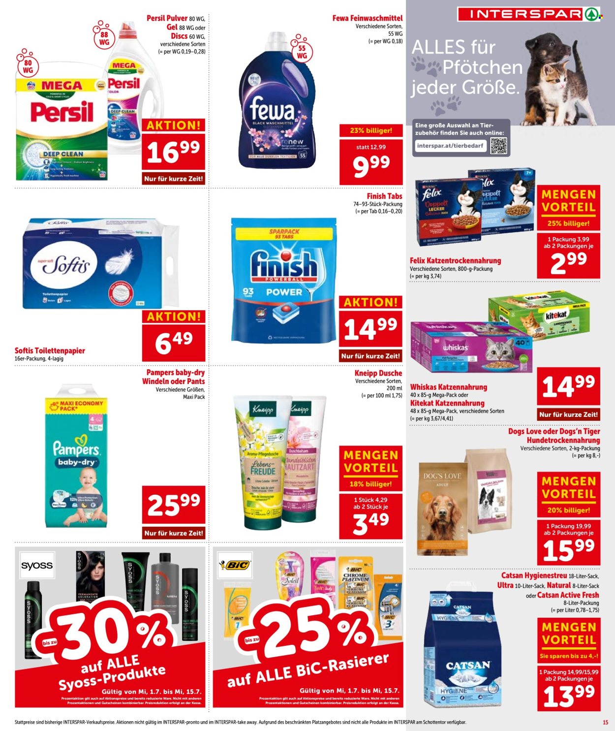 Angebote INTERSPAR - 1.7.2026 - 15.7.2026. Seite 15
