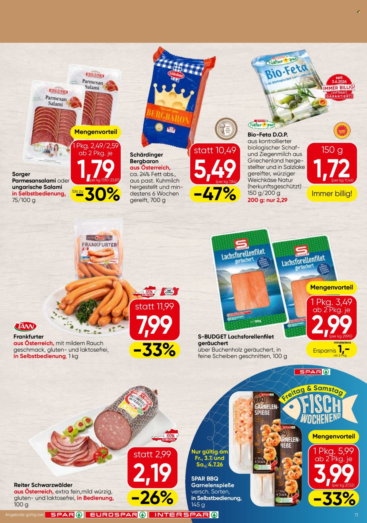 Angebote SPAR - 1.7.2026 - 15.7.2026. Seite 11